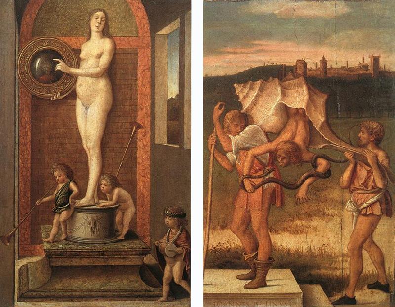 BELLINI, Giovanni Four Allegories: Prudence and Falsehood china oil painting image